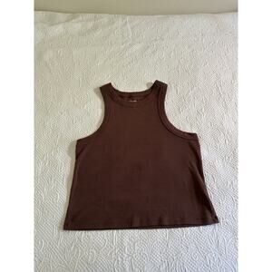 Old Navy Dark Brown snug crop tank top size XL